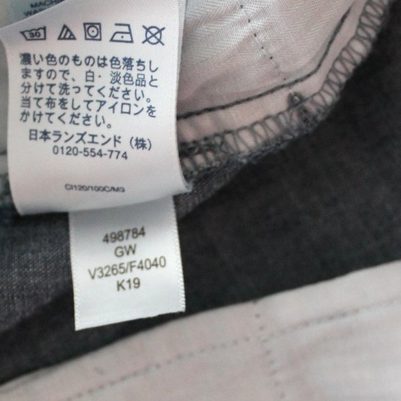 LAND'S END Blue Woven 100% Cotton Bermuda Walking Shorts Size 10 NEW - Picture 5 of 7